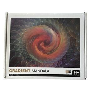 Gradient Mandala 1000 Piece Jigsaw Puzzle 14+ 20” x 28”